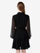 Платье-рубашка короткое осеннее женское Colin's CL1067331-BLK XL Черное (8683197997555) - изображение 2