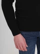 Свитер мужской черный тонкий 1438-1 2XL - изображение 8