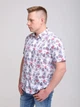 Сорочка чоловіча біла дуже тонка з пальмами 4602-1-1 XL - зображення 4