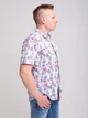Сорочка чоловіча біла дуже тонка з пальмами 4602-1-1 XL - зображення 5