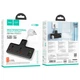Подовжувач мережевий на 2 розетки HOCO AC12A |3USB/1Type-C, PD30W, 10A/250V| Чорний - зображення 2