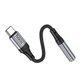 Перехідник Type-C на AUX 3.5mm HOCO LS36 Чорний - зображення 3