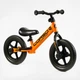 Дитячий беговел велобіг Corso Sprint JR-01258 сталева рама колесо 12" EVA піна Оранжевий - зображення 1