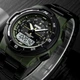 Часы наручные мужские Skmei 1370AG 5 ATM 47 мм Black/Green - изображение 3