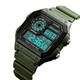 Часы наручные мужские Skmei 1299AG 5 АТM 43 мм Black/Green - изображение 3
