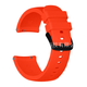 Силіконовий ремінець Half Strips 20 мм для Amazfit Bip Lite S U/ GTS 2 3 4 Mini / GTR (42 mm) / 2, Samsung Galaxy Watch / Active 2 (40 mm) / Gear S4 (42 mm), Huawei GT2 (42 mm) рифлений Помаранчевий 2100P - зображення 1