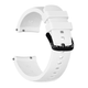 Силиконовый ремешок Half Strips 20 мм для Amazfit Bip Lite S U/ GTS 2 3 4 Mini / GTR (42 mm) / 2, Samsung Galaxy Watch / Active 2 (40 mm) / Gear S4 (42 mm), Huawei GT2 (42 mm) рифленый Белый 2100P - изображение 1