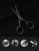 Набор для ухода за бородой и усами (четыре предмета): щетка с ворсом, деревянный и железный гребешки, ножницы (BLACK) - изображение 8