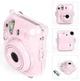 Набор камера моментальной печати Fujifilm INSTAX Mini 12 Blossom Pink / Чехол прозрачный / Фотобумагой на 20 снимков / Фотоальбом розовый на 64 снимка - изображение 3