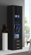 Вітрина у вітальню Verona 1W3S Artos Design чорна стиль хай-тек - зображення 1