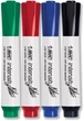 Набор маркеров для досок сухого стирания 4 шт BIC Intensity Low Odor Dry Markers Цветные (BICGDEMP41ASST) - изображение 1