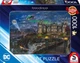 Пазл Schmidt Thomas Kinkade Warner DC Wayne Manor Бетмен резиденція Брюса Уейна 1000 шт. (58427) - зображення 1