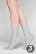 Носочки, 3 штуки Legs 36-40 Серый меланж (96432) - изображение 2