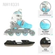 Роликові ковзани 2в1 Nils Extreme NH18331 розм. S 31-34 синій - изображение 3