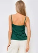 Шовковий топ ES.design ss2007.9 розмір M зелений - зображення 2