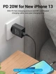 Зарядний пристрій Vention 1-port USB-C Wall Charger(20W) EU-Plug Black (FADB0-EU) - изображение 3