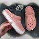 Сабо кроксы женские Dago Style пудровые пена 40 р (25,5 см) 4363 - изображение 4