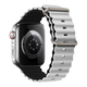 Силіконовий ремінець Fruct Ocean для Apple Watch 42/44/45/46/49 mm White Black - зображення 2