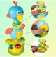 Детская музыкальная погремушка игрушка Птичка на присоске Can Fa Toys прорезыватель разноцветный 25 см 255231437 - изображение 2