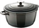 Кастрюля Bergner Excalibur с крышкой Серая 28 см 5.8 л (BG-36102-GY) - изображение 1