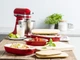 Форма для випічки з кришкою KitchenAid Stoneware керамогранітна 7.5 х 19.5 х 32.8 см 1.9 л Червона (CC006106-001) - зображення 9