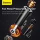 Автомобильный компрессор Baseus Energy Source Inflator Pump для накачки шин с цифровым экраном и фонарем - изображение 7