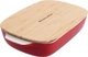Forma do pieczenia z pokrywką KitchenAid Stoneware z kamionki 8.8 x 24.8 x 40.4 cm 3.8 l Czerwona (4894871028685) - obraz 1