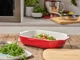 Форма для випічки з кришкою KitchenAid Stoneware керамогранітна 8.8 х 24.8 х 40.4 см 3.8 л Червона (CC006108-001) - зображення 5