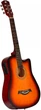 Электроакустическая тревел гитара Alfabeto TravelerEQ (3 Tone Sunburst) + чехол - изображение 1