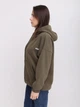 Толстовка жіноча хакі на блискавці оверсайз з капюшоном 311 1-3 ONE SIZE - зображення 6