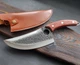 Универсальный кухонный нож шеф повара King Cary Santoku Kitchen 32 см нож топорик из нержавейки (4617) - изображение 6