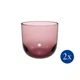 Набор из 2 стаканов для воды Villeroy & Boch Like Glass Grape 280 мл розовый (1951788180) - изображение 1