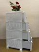 Комод пластиковый 4 ящика ROTANGE белый (91х37,5х46см) Консенсус - изображение 10