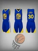 Форма баскетбольна дитяча Lion GOLDEN STATE WARRIORS CURRY 30 колір синій 2XL - на 14-16 років, зріст 165-168 (CO-2269-2XL) - изображение 2