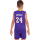 Форма баскетбольна дитяча Lion NBA LAKERS BRYANT 24 колір фіолетовий S - на 6-8 років, зріст 120-125 (CO-2264-S) - зображення 6