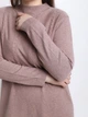 Платье женское бежевое воротник стойка с косами 8036-2 ONE SIZE - изображение 8