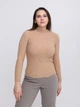 Свитер женский бежевый тонкий приталенный 5830/1924-1 ONE SIZE - изображение 1
