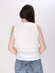 Майка жіноча біла приталена в рубчик s-3xl 33-52-1-2 3XL - зображення 2