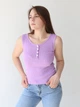 Майка жіноча бузкова приталена в рубчик 267-2 ONE SIZE - зображення 4