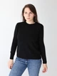 Свитер женский черный прямой с орнаментом 1020-1505-3 ONE SIZE - изображение 1