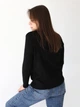 Свитер женский черный прямой с орнаментом 1020-1505-3 ONE SIZE - изображение 6