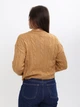 Свитер женский бежевый укороченный с косами 5199-2 ONE SIZE - изображение 6