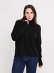 Свитер женский черный широкий с воротом 312-8-4 ONE SIZE - изображение 5