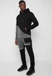 Спортивный костюм мужской MANIERE DE VOIR Distressed Denim (размер: M) черно-серый - изображение 1