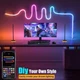 Розумна Неонова Світлодіодна LED Стрічка RGB Color 5м з Wi-Fi Bluetooth із синхронізацією музики (24 В, 120 світлодіодів/м) - зображення 3