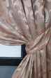 Комплект коротких штор VR-Textil Жаккард Вензель № 090ш Пудровий 130х170 см 2 шт (35-0013) - зображення 3