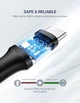 Кабель UGREEN US287 USB-A 2.0 - USB-C Cable Nickel Plating 1m Black (60116) - изображение 3