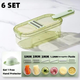Овощерезка слайсер&nbsp;ZHM1009 Multifunctional Vegetable Cutter с контейнером 4 в 1 (ZHM1009) - изображение 5