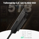 Переходник Ugreen CM321 c USB 3.0 на SATA для диска HDD, SSD 2.5' (70609) - изображение 6