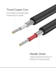 Міжкомпонентний аудіокабель Ugreen AV104 2RCA to 2RCA Audio Cable 10518 2м Чорний - зображення 5